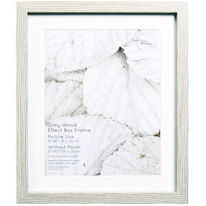 Grey Wood Effect Box Frame