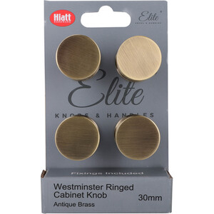 Pack of 4 Westminster Ringed Cabinet Knobs