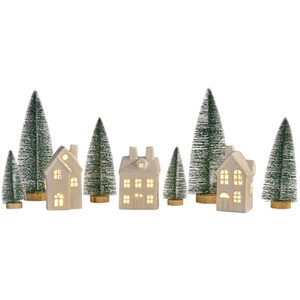 LED Houses and Trees Decoration