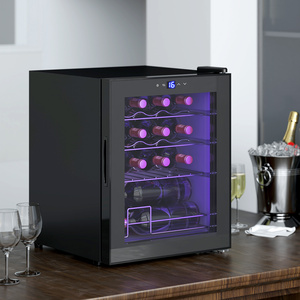 HOMCOM 16 Bottle Wine Fridge with Adjustable Temperature Control