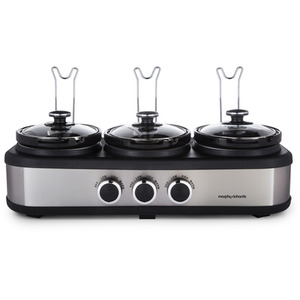 Morphy Richards 3.9L TrioServe Three Pot Slow Cooker