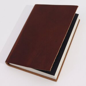 Med Dark Tan Daily Notebook Lined Pages, Compact Journal
