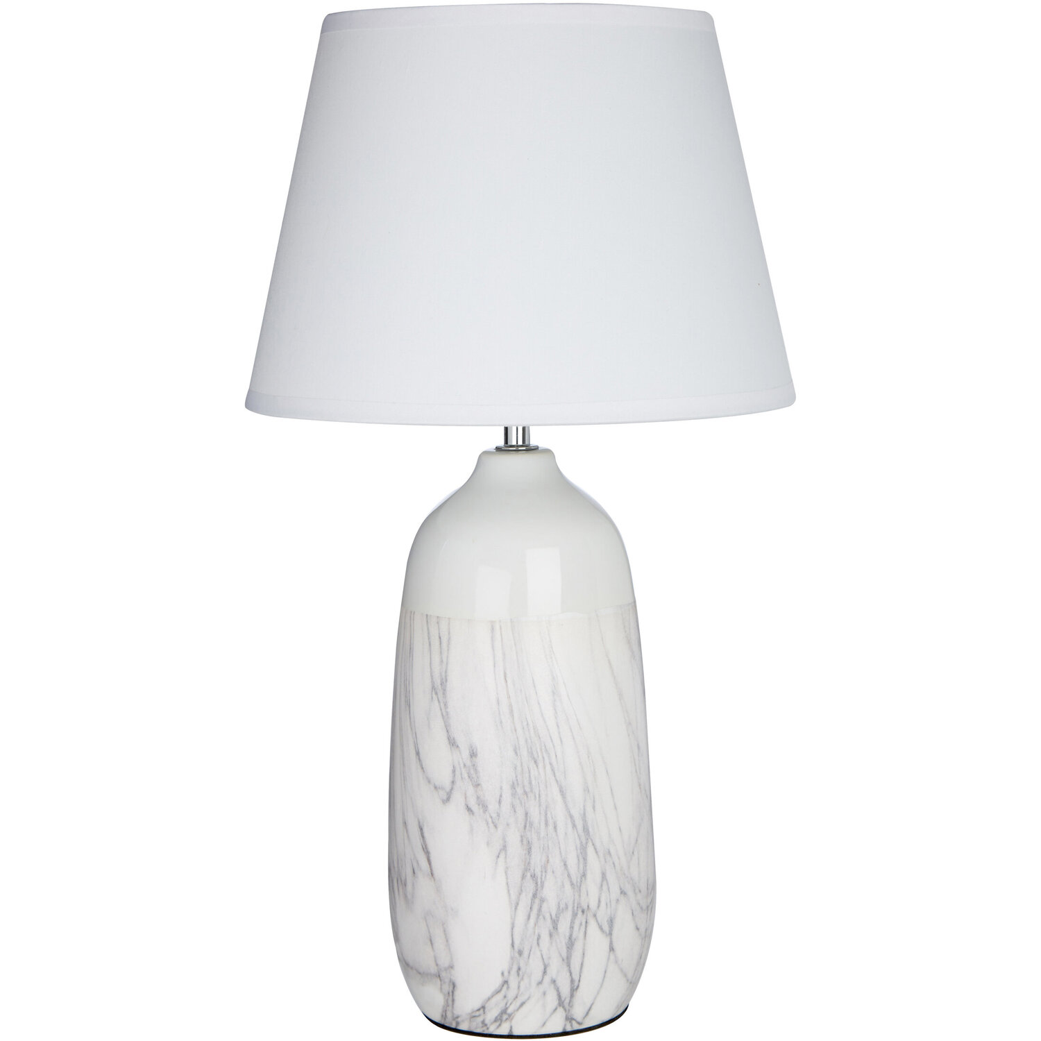 Welma White Ceramic Table Lamp - White