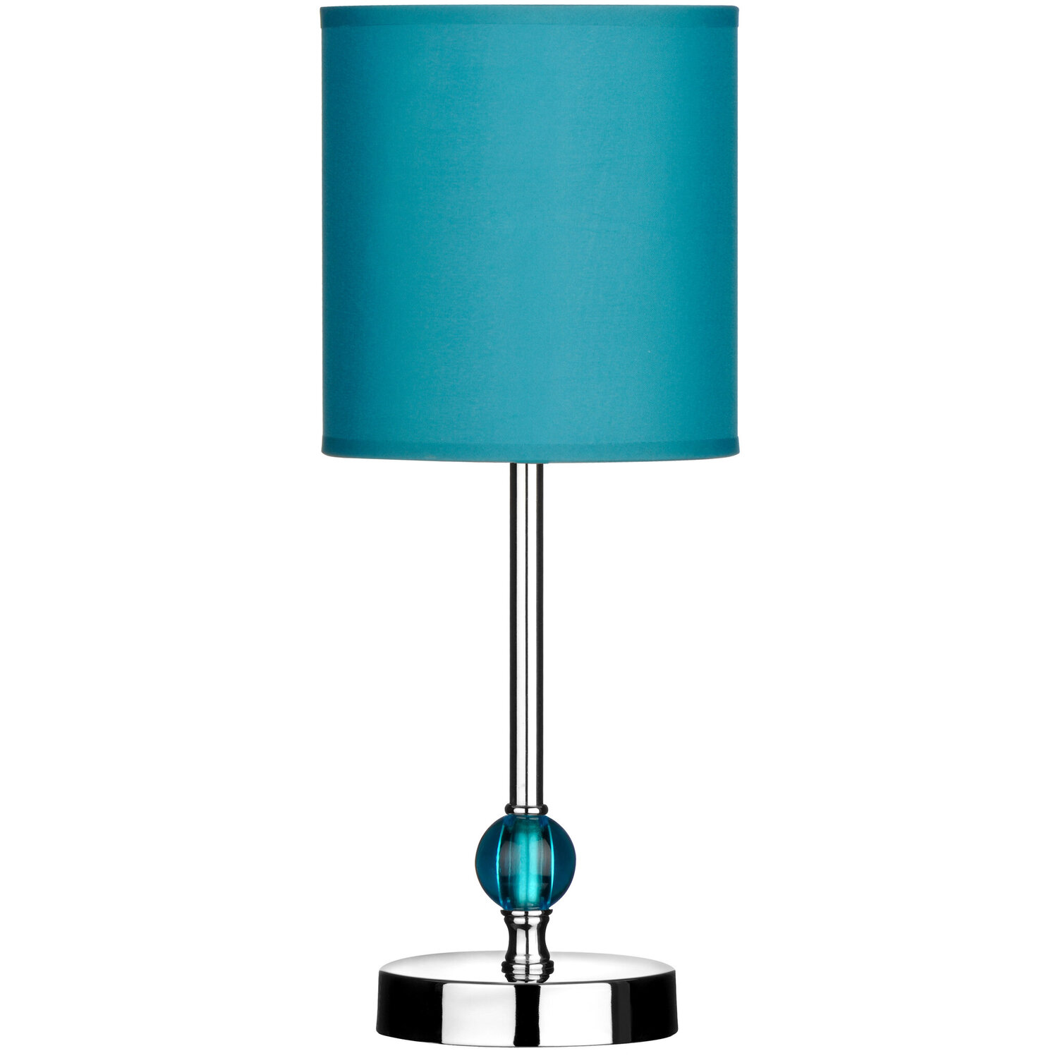 Image of Evaine Teal Acrylic Ball Table Lamp&hellip;