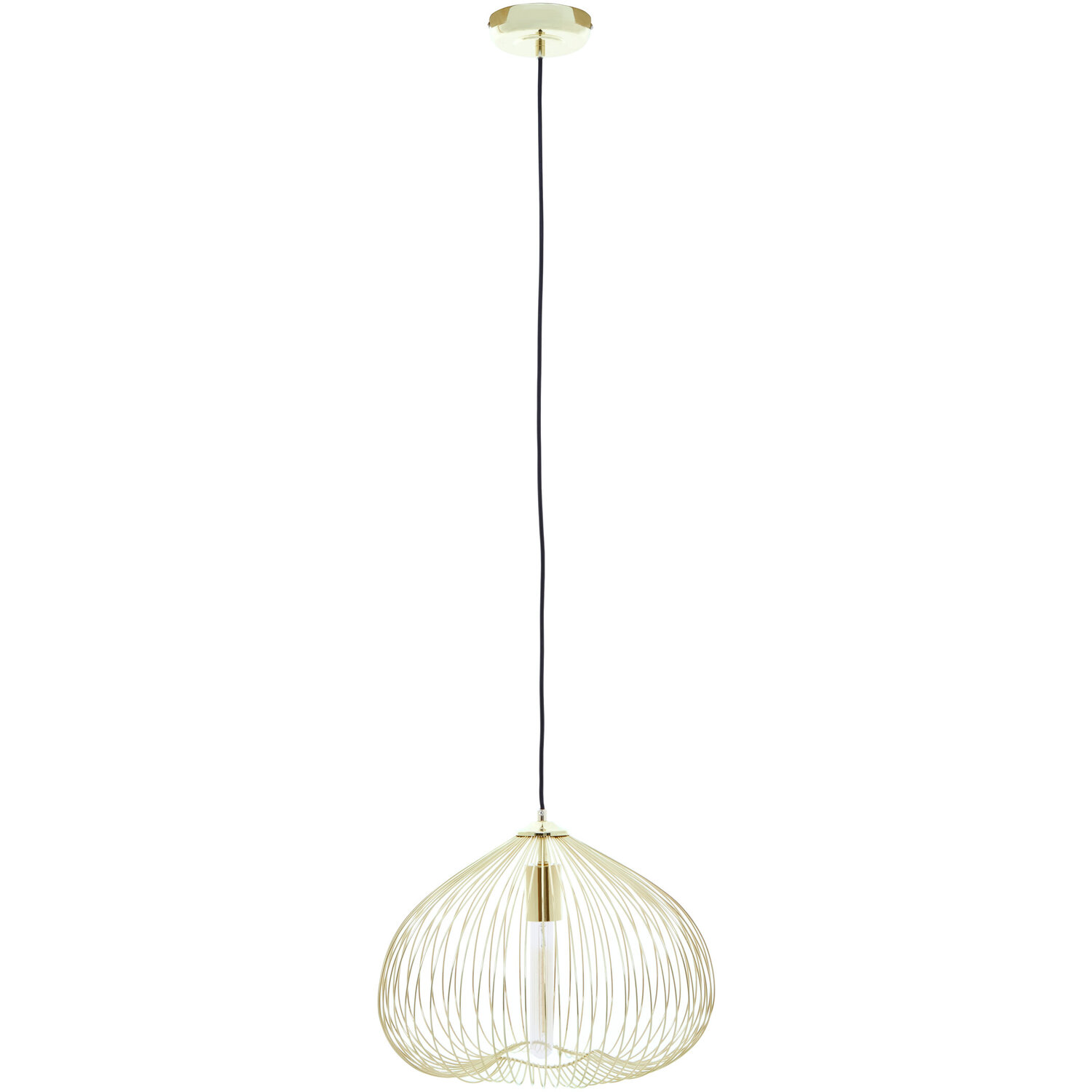 Lavis 1 Bulb Gold Finish Pendant Light - Gold