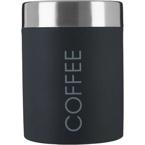 Black Enamel Coffee Canister