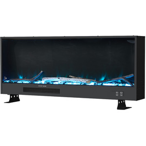 Sleek Recessed Electric Fireplace with Remote Control