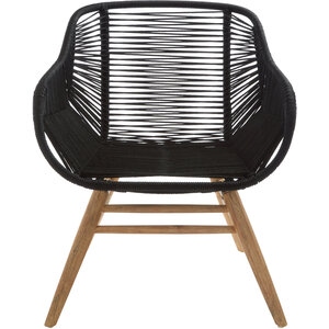 Sisal Black Rope Armchair