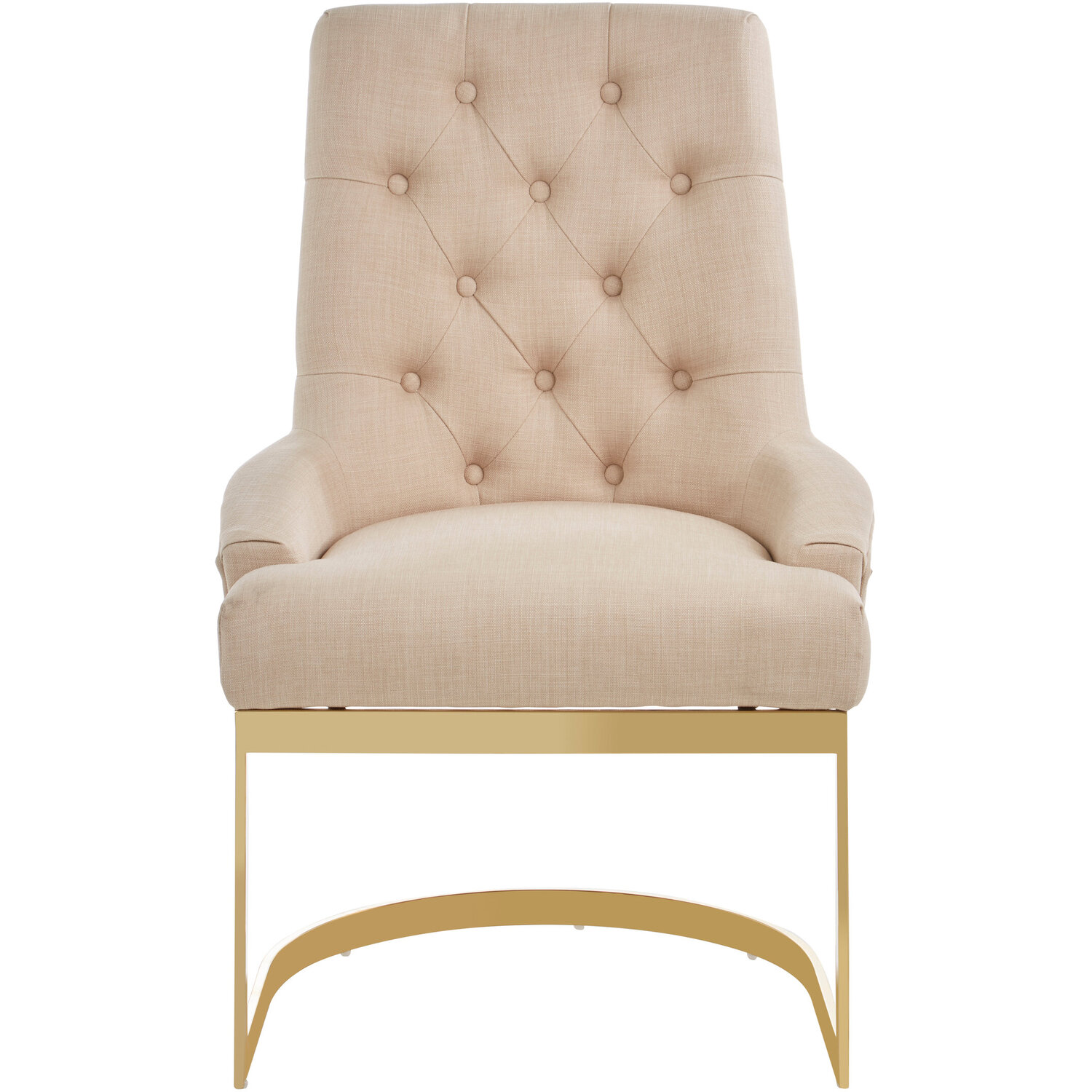 Azalea Natural Dining Chair - Gold
