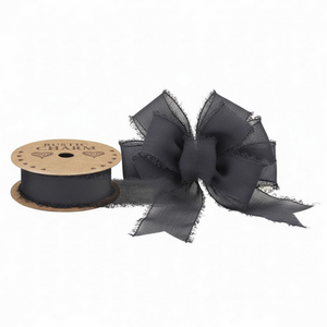 Roll of Chiffon Frayed Edge Ribbon