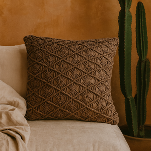 Amalfi Hand Woven Cushion Covers Set of 2 Coffee