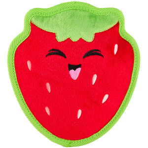 Tough Fruit Strawberry Dog Toy