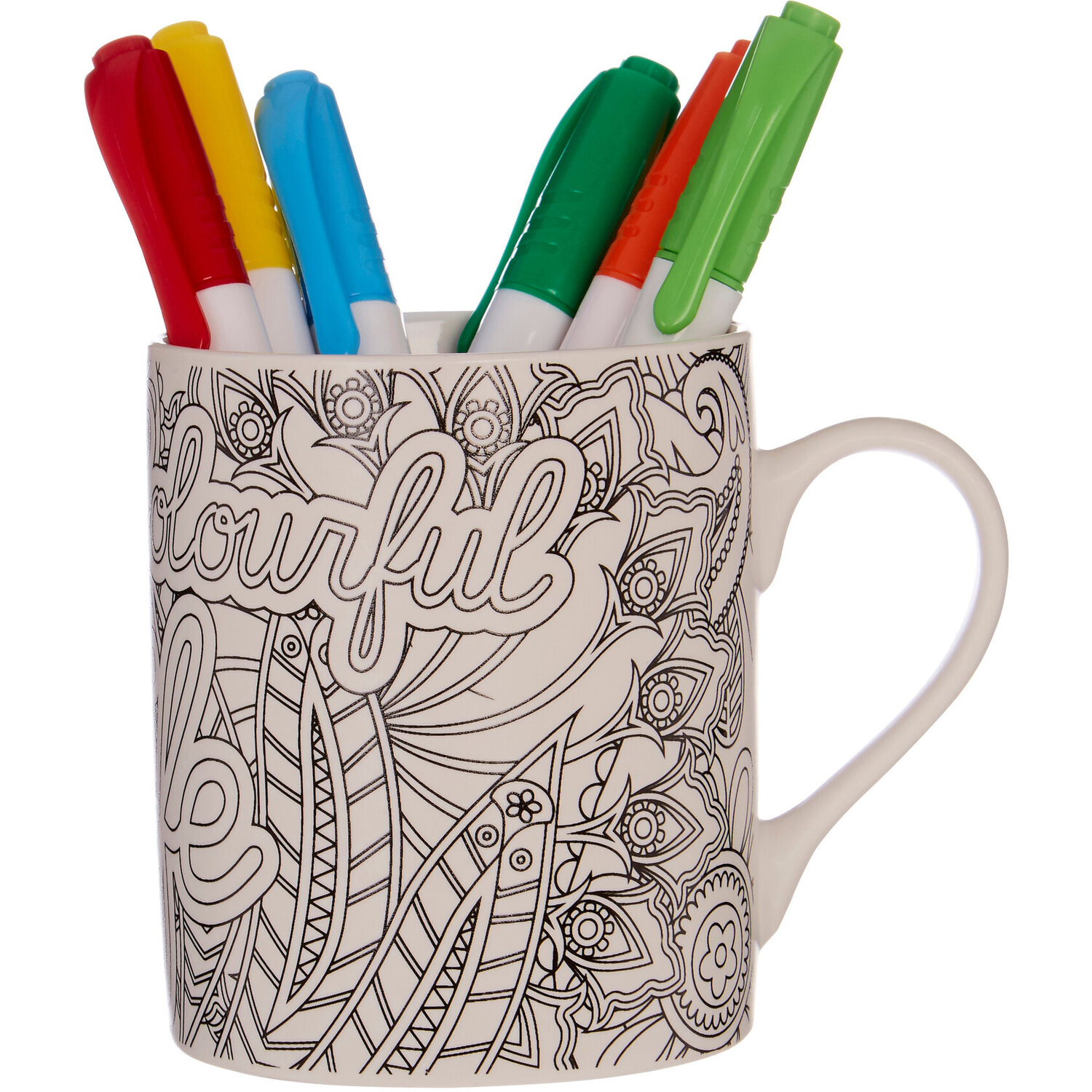 Live A Colourful Life Colour In Mug - White