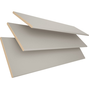 Pale Grey / 50 50mm Slat Real Wood Venetian Blind With Strings 120cm Drop shot 14607284
