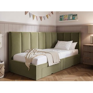 Harley Corner Bed Frame with Storage Drawers