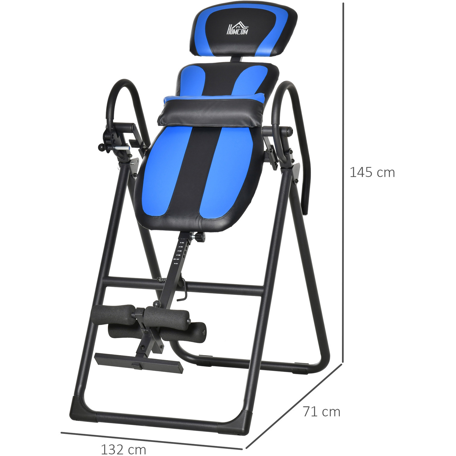 Foldable Gravity Inversion Table, Back Therapy Fitness Bench