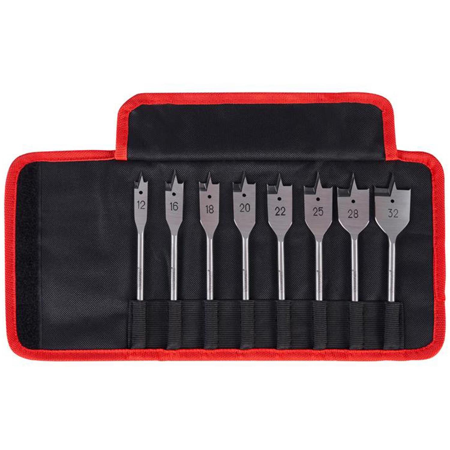 Starrett Flat Wood Drill Bit Set, 8 Piece STRKFWDK08 - Image 8
