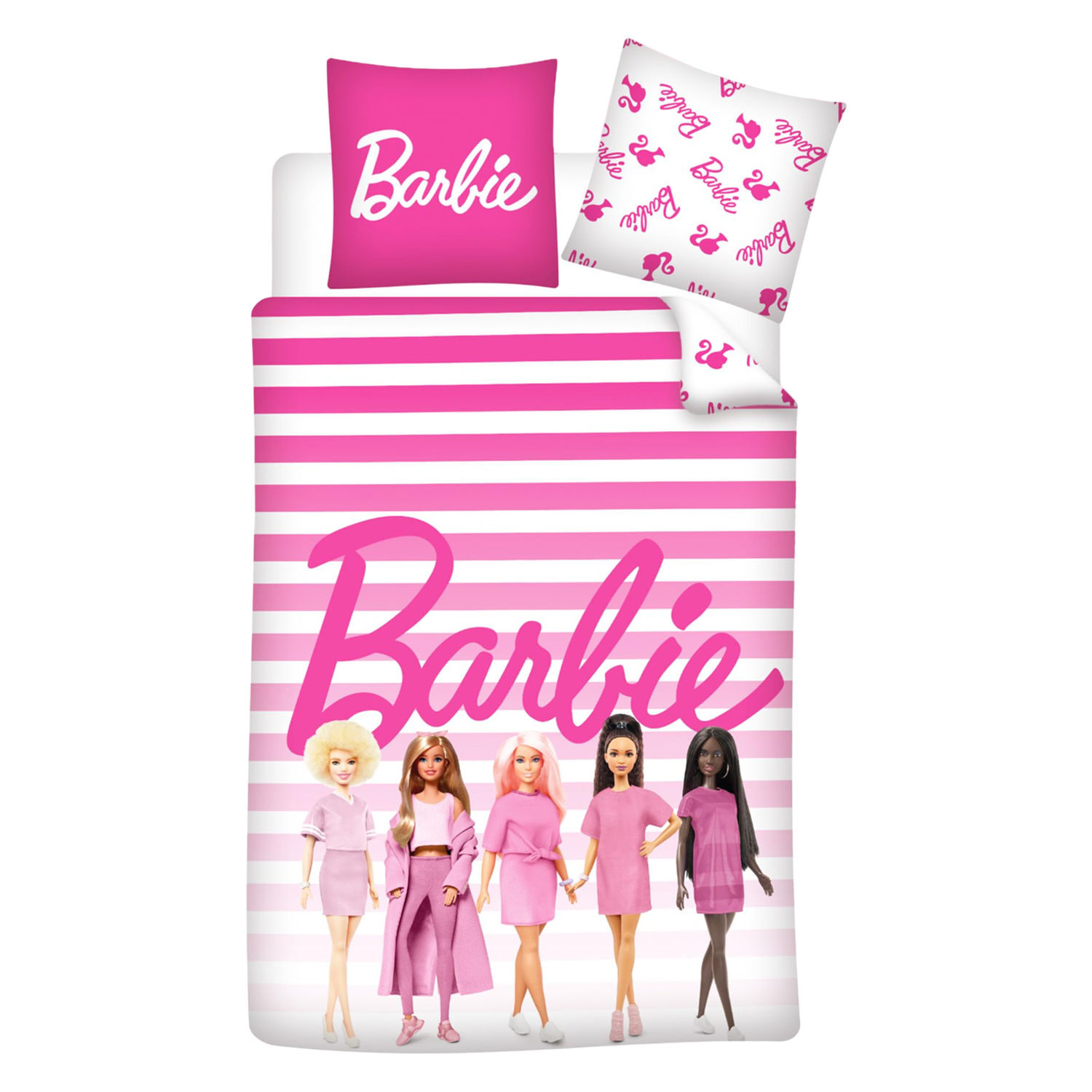  - Barbie Iconic Reversible Duvet Set Multicoloured (Single) - Image 4