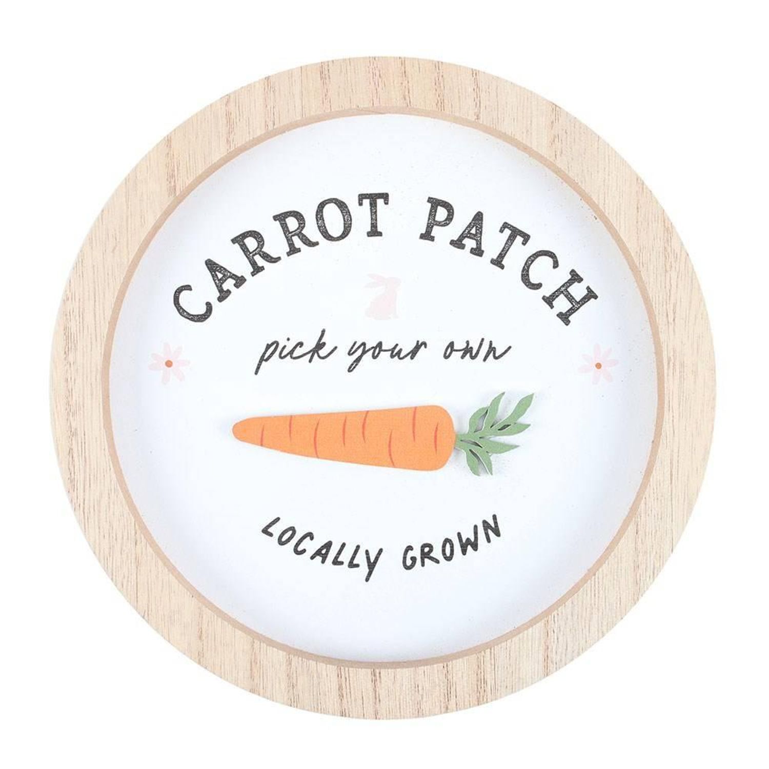  - Something Different Carrot Plaque Black/white (One Size) - Image 2