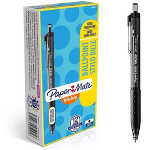 Pack of 12 Inkjoy 300 RT Ballpoint Pen Medium 0.8 mm Black