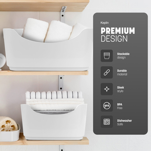 Plastic Storage Baskets with Handles