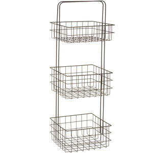 Kirby Three Tier Black Storage Caddy