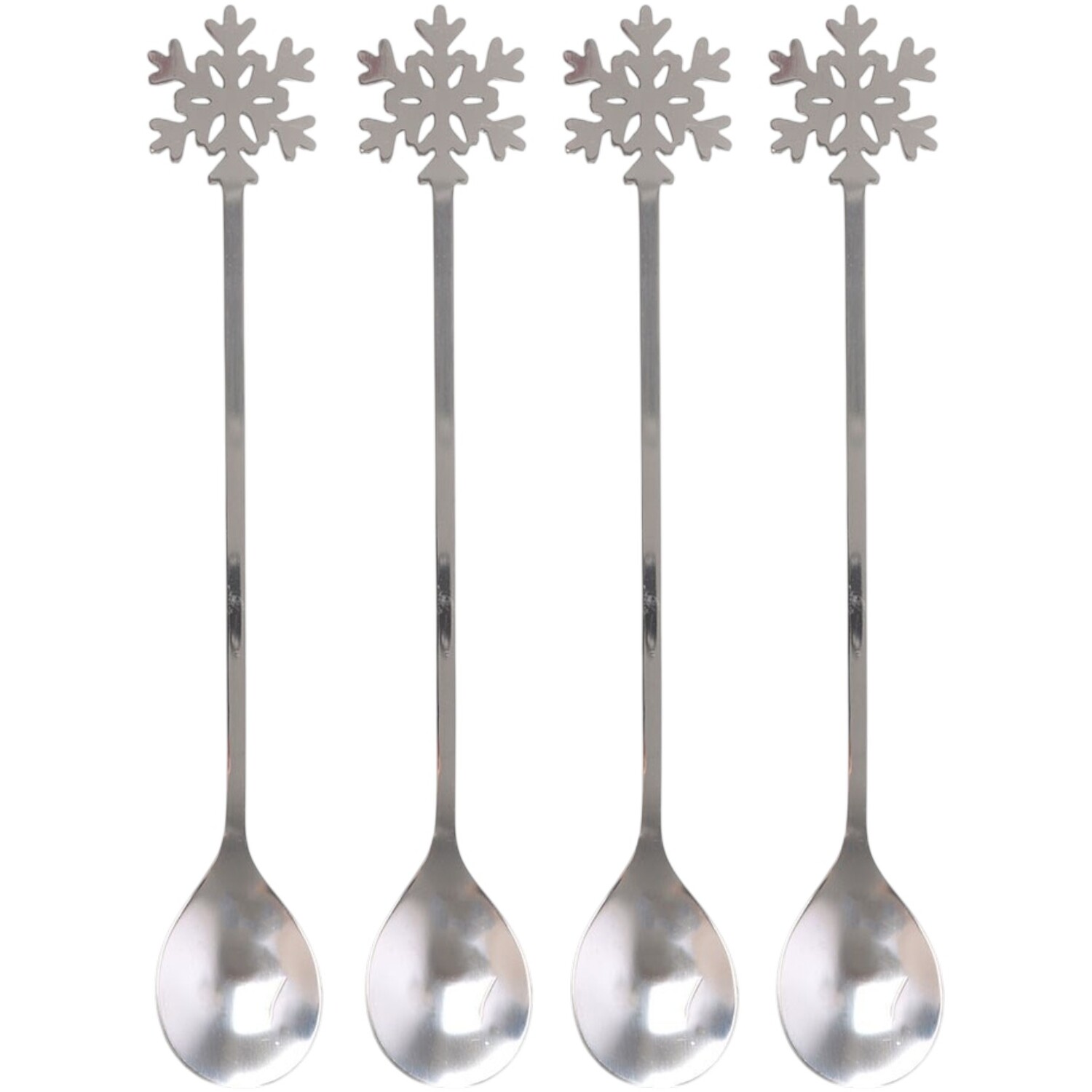 Image of Set of 4 Snowflake Spoons -&hellip;