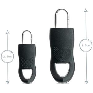 Universal Zip Repair Kit - 2 Sizes - Black - Pack of 16