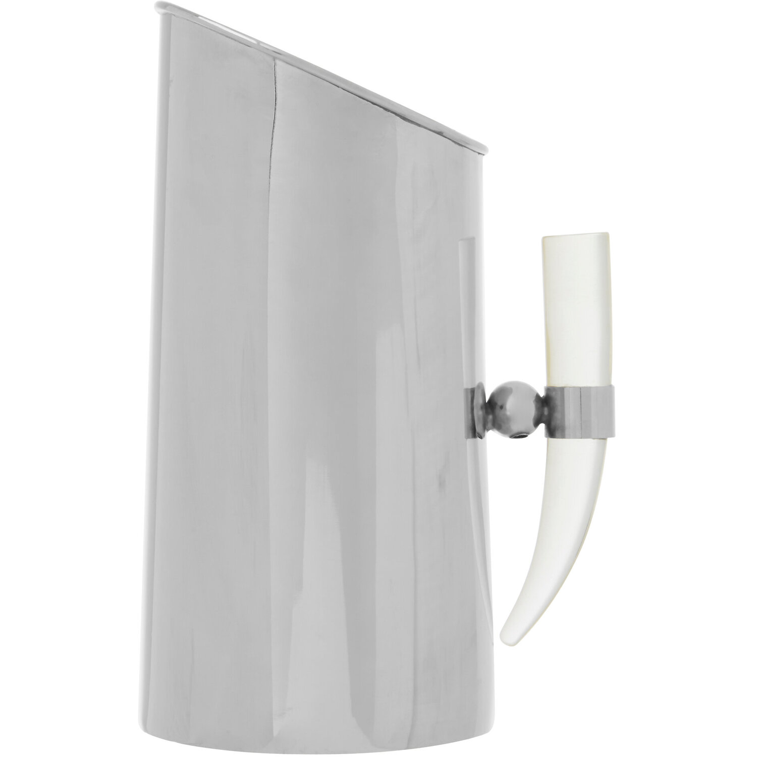 Orsina Mixology Herne Acrylic Horn Handle Pitcher - Silver