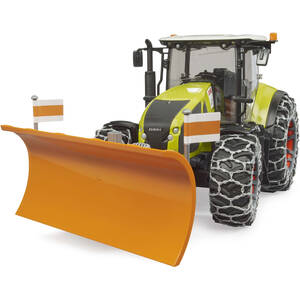 Bruder Claas Axion 950 with snow chains and plow blade Detailed Vehicle & Playset Model