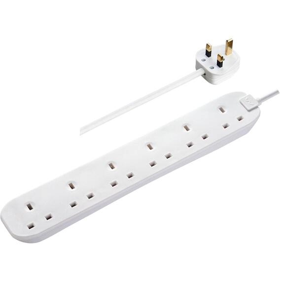 Masterplug Basics 6 Socket 3M Extension Lead
