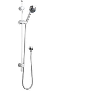 Slide Rail Shower Kit with Multi Function Head and Outlet Elbow - Chrome