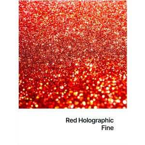 Hemway Glitter Paint Additive, Red Holographic Fine Size 100g