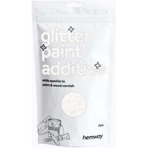 Hemway Glitter Paint Additive, White Iridescent Fine Size 100g