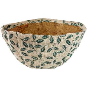 Gardman Coco Printed Hanging Basket Liner Leaves 12in