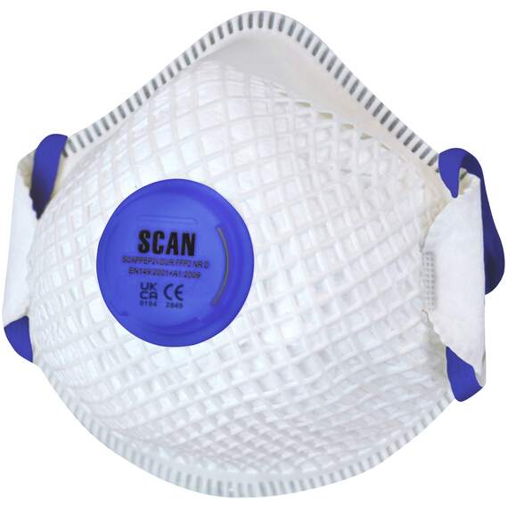 Scan moulded Duranet FFP2 mask with valve (pack of 2)