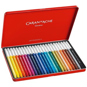 Caran d'Ache Fibralo 24 Water-Soluble Fibre Tip Colour Pens - Metal Tin