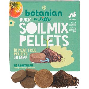 botanian BY Jiffy 18 x 38mm Peat-Free Coir Pellets, Zero Plastic, 18 Pack