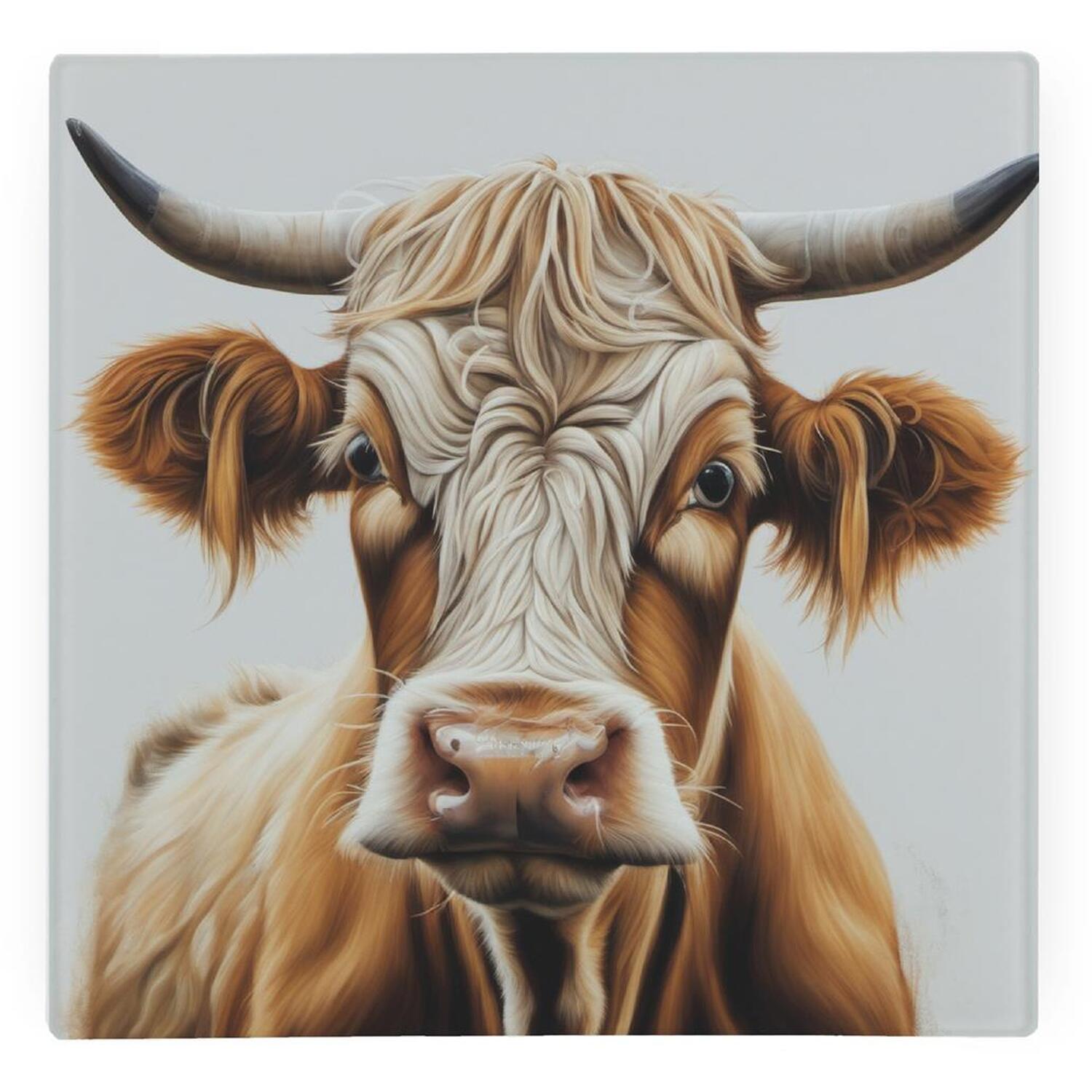 Image of Highland Cow Glass Hot Pot Stand&hellip;