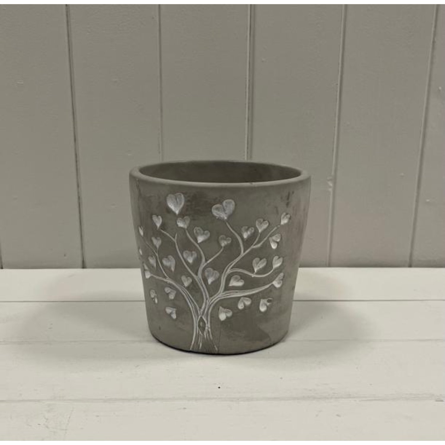 Kdmd Unisex Grey Cement Love Tree Pot - 13Mm - Image 2