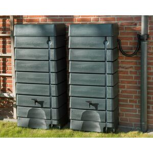 276 Litre Grey Wall Tank Double Kit