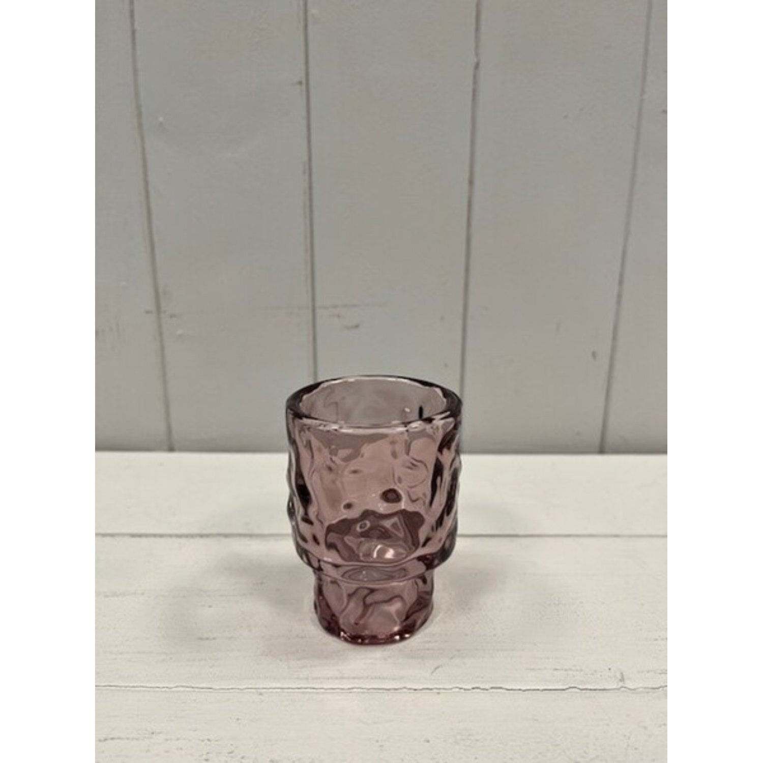 Kdmd Unisex Purple Large Amethyst Textured Candle Holder In - Image 2