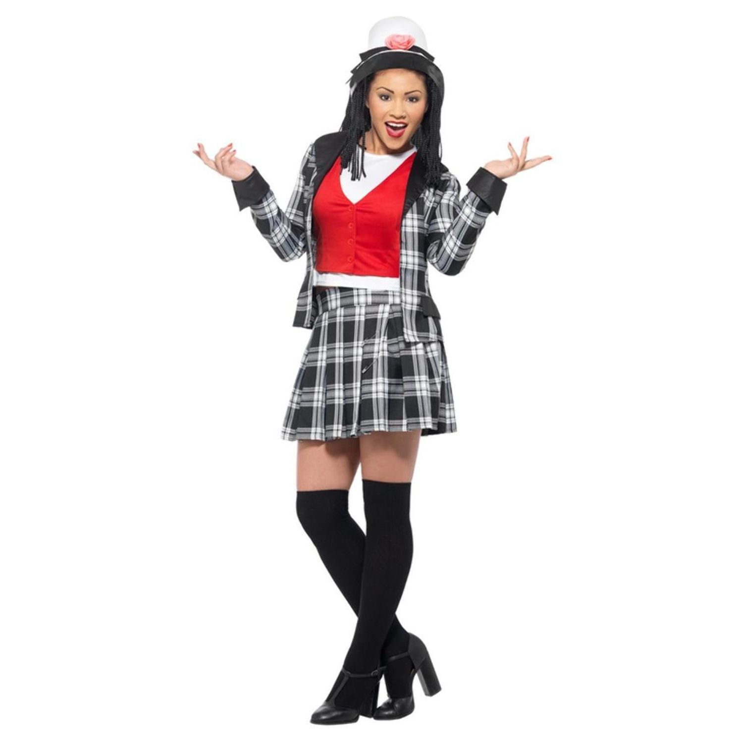 Clueless Womens/Ladies Dionne Halloween Costume - Black/White / S