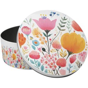 Bright Floral Small Cake Tin