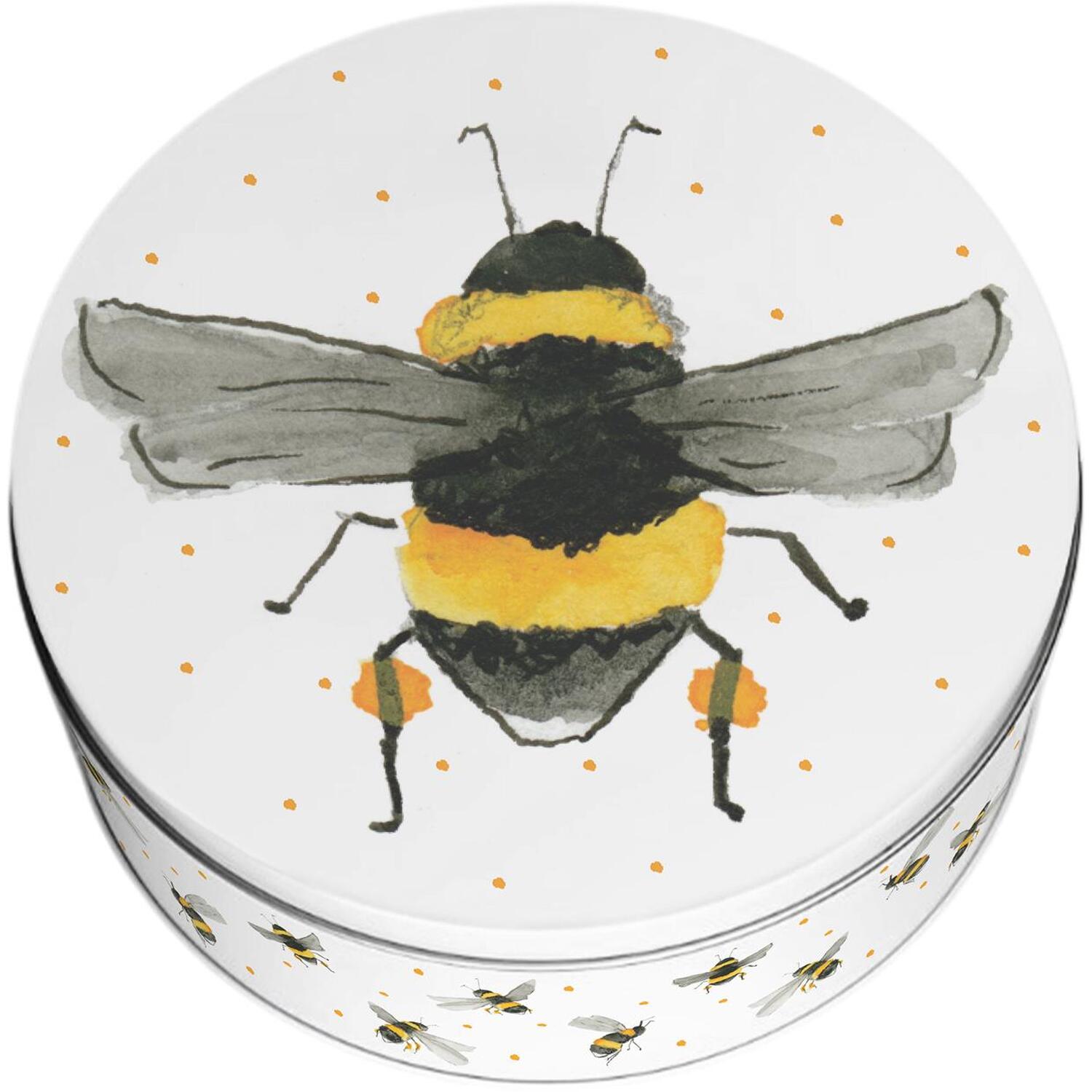 Image of Bumblebees Small Cake Tin - Multicoloured