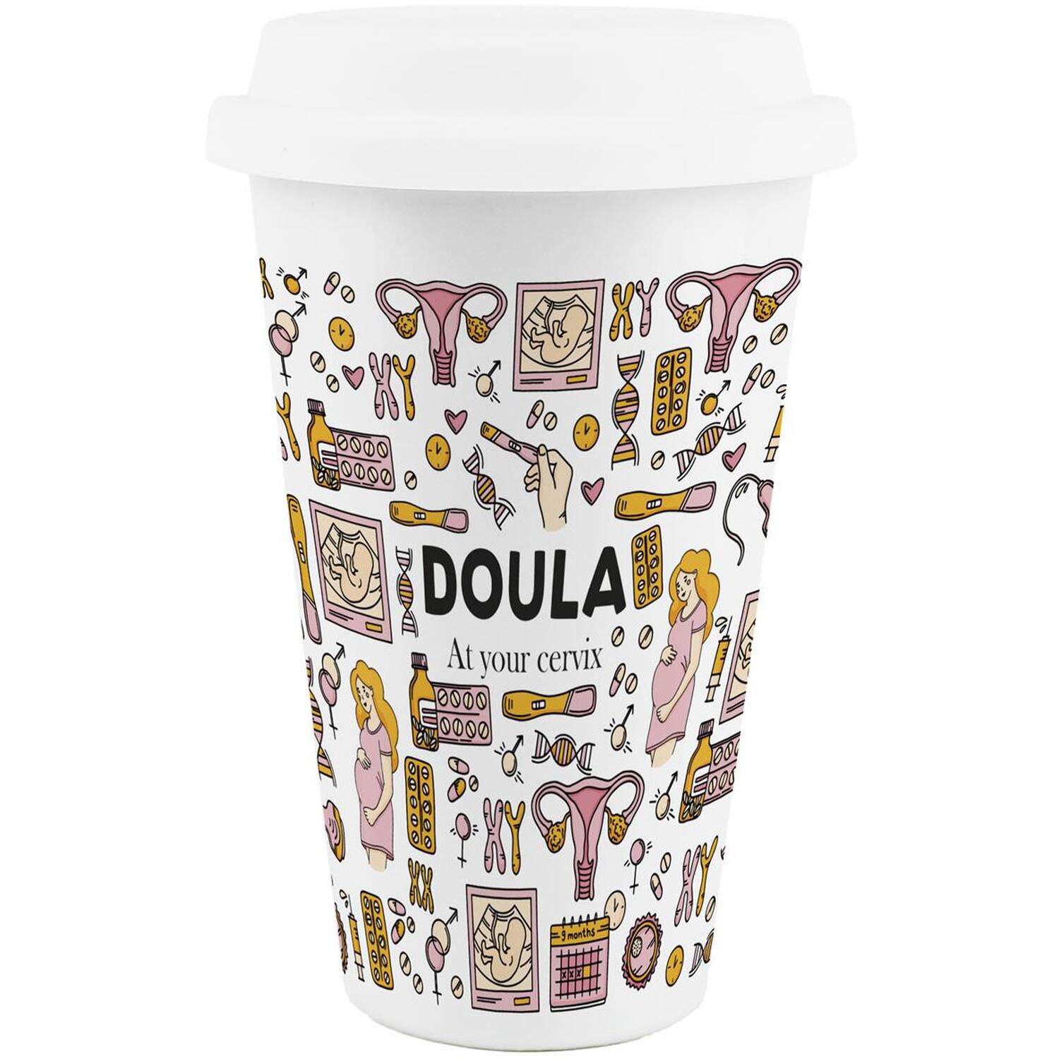 Image of Novelty Doula Ceramic Travel Mug -&hellip;