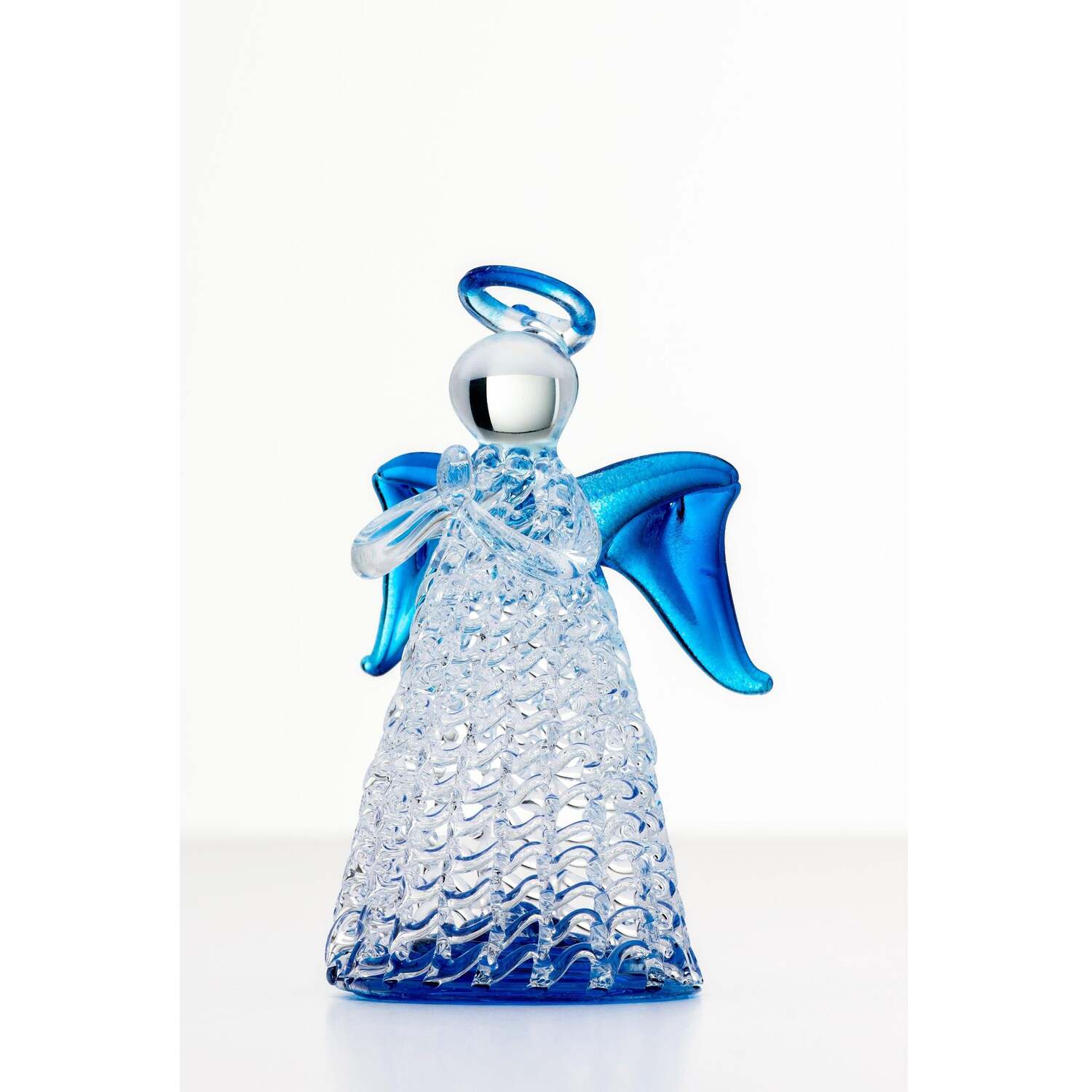 Sienna Glass Keepsake Angel Blue