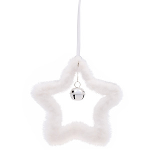 Fluffy Hanging Star Decoration