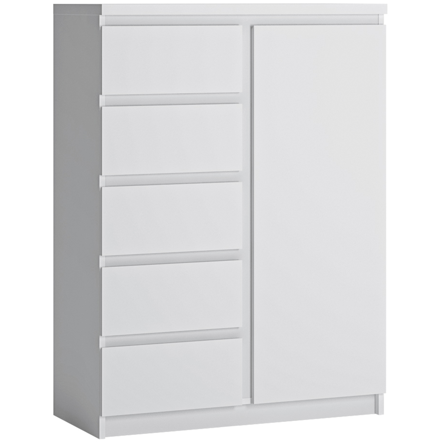 Furniture To Go Unisex White Fribo Door 5 Drawer Cabinet In Size 1 - Image 3
