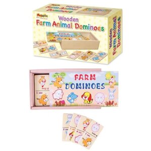 Wooden Farm Animal Dominoes 2 Pack